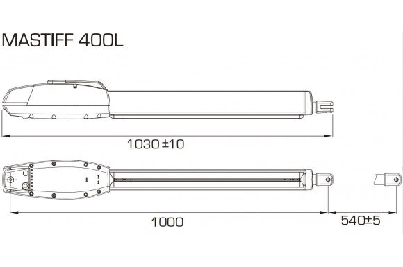 Set automatizare porți batante  MASTIFF 400 L