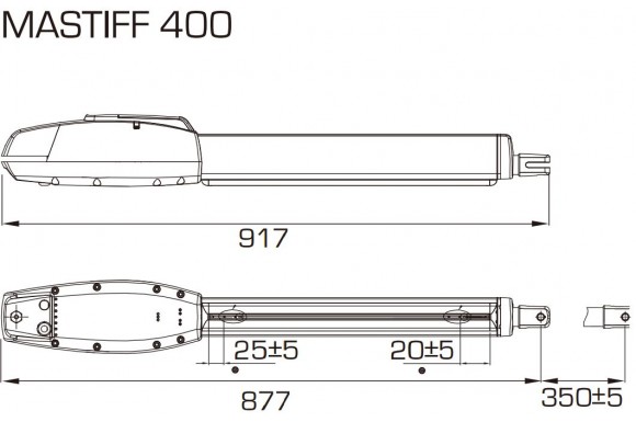 Set automatizare porți batante MASTIFF 400 Limited Switch